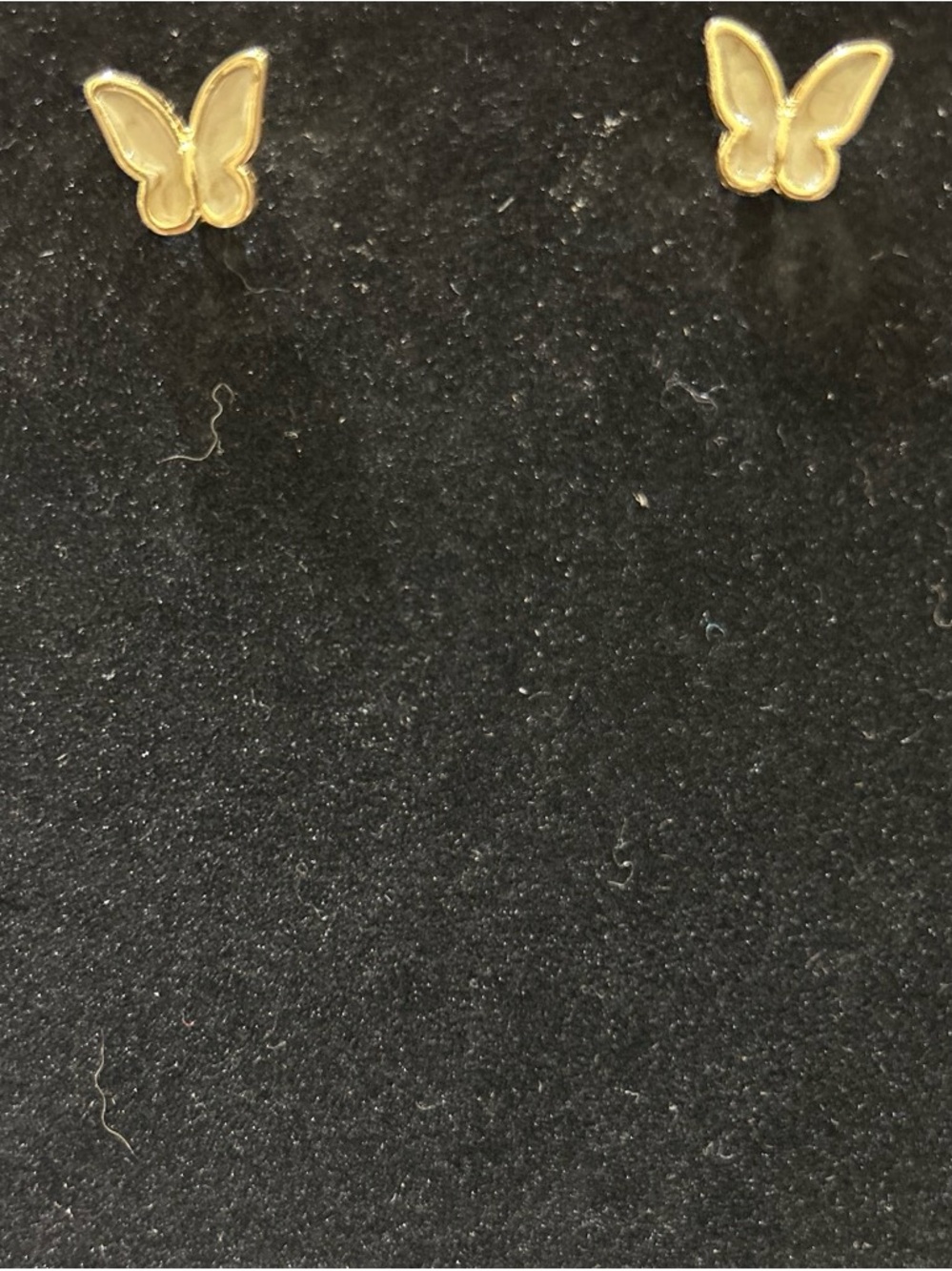 Butterfly stud earrings